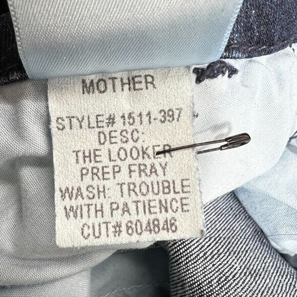 Mother The Looker Ankle Fray in So Far Gone Tan Straight Leg Women's 28 - Picture 15 of 16